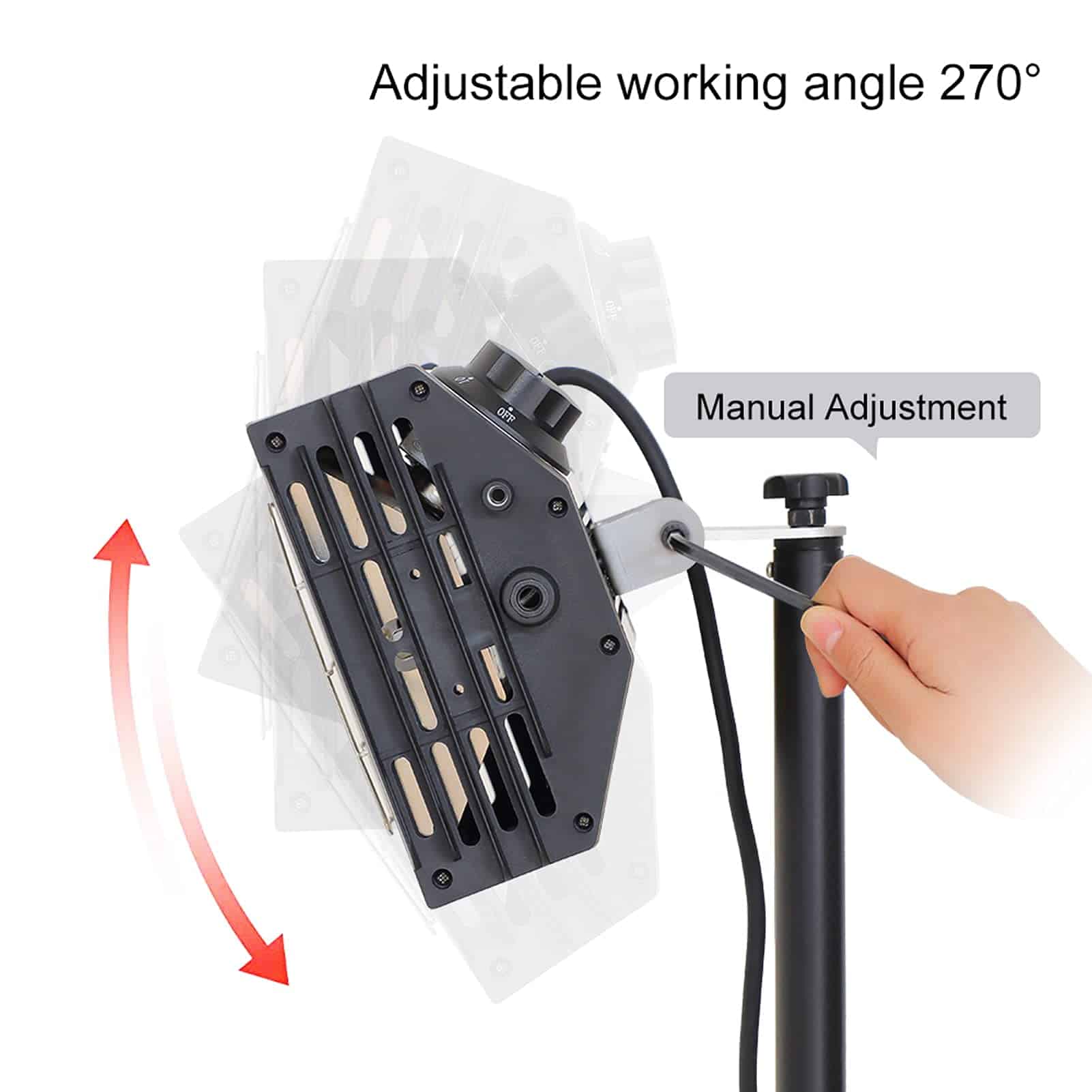Lámpara de Curado de Pintura por Infrarrojos DATOU 1000W - Imagen 6
