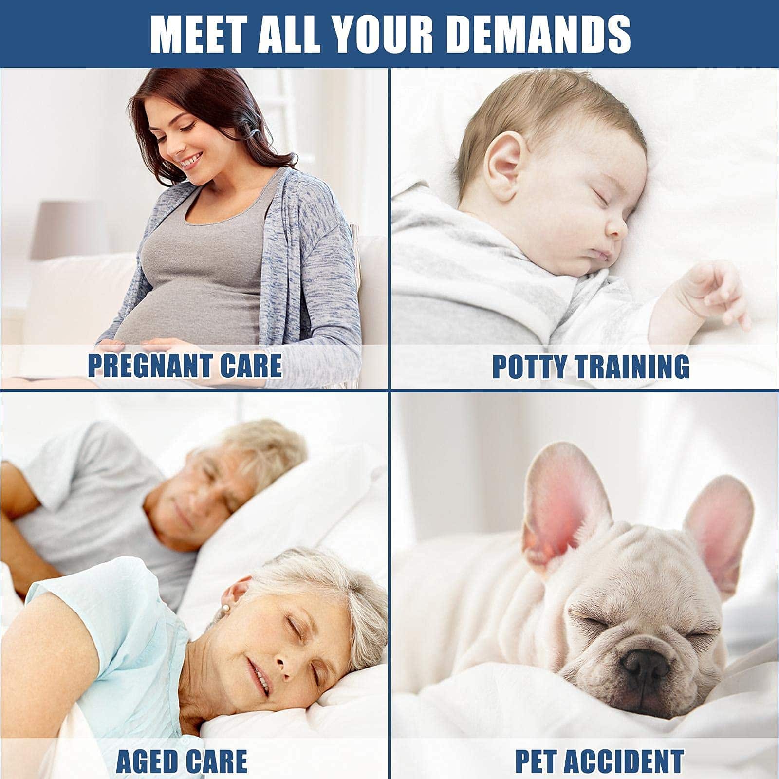 Funda de colchón acolchada ajustada tamaño Cal King, - Imagen 6