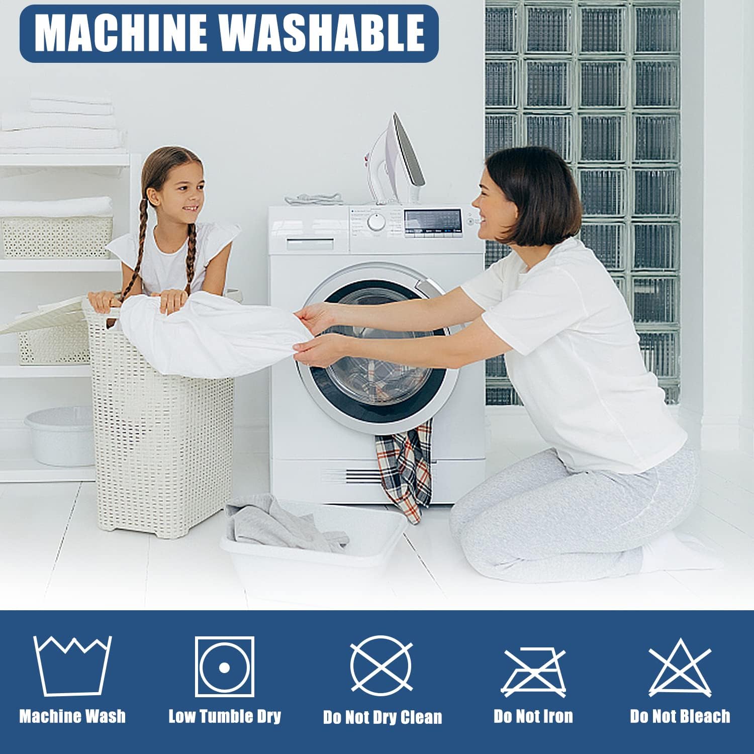 Protector de colchón acolchado ajustado tamaño King, - Imagen 8