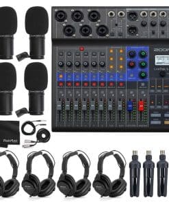 Bundle Zoom LiveTrak L-8 Mezclador Digital Portátil de 8