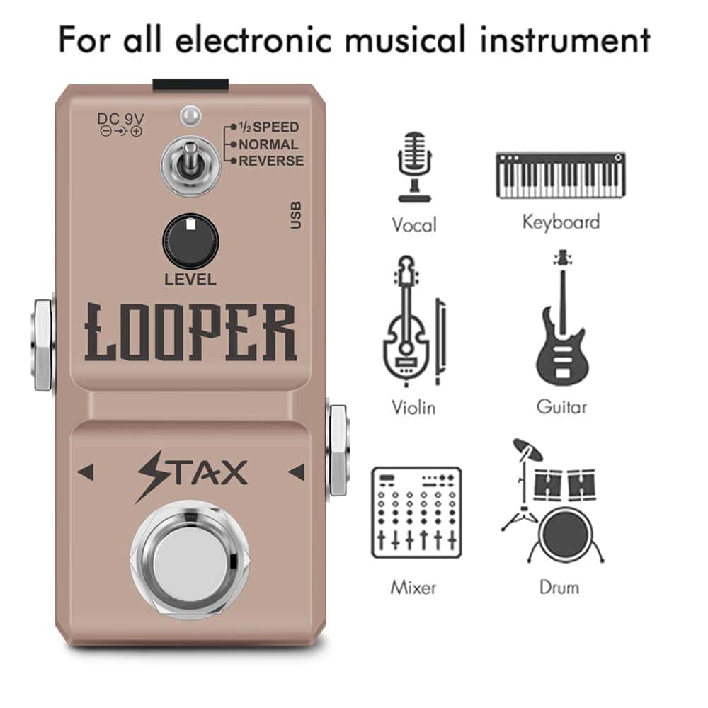 Pedal de Loop Stax Looper Pedal de Efectos para Guitarra - Imagen 4