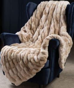 Manta de Lana Suave de Felpa - Lujo Real Cozy Manta de Pelo