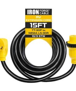 Cable de Extensión para RV de 30 Amperios de Iron Forge