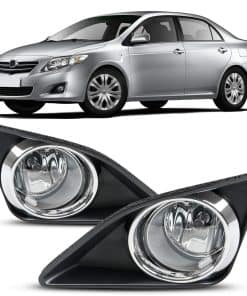 Luces antiniebla DLAA compatibles con Toyota -Negro