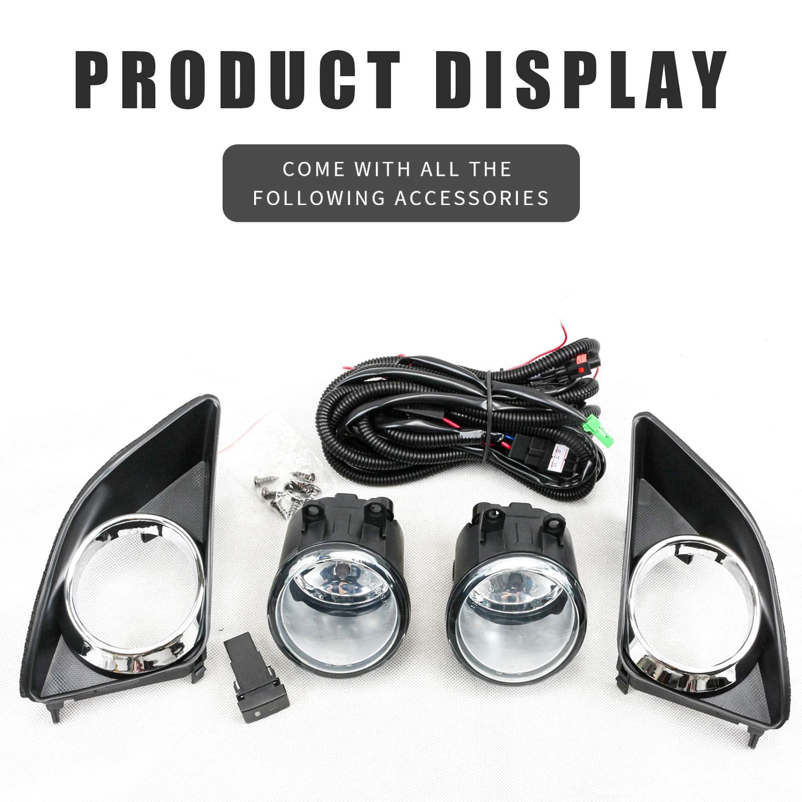 Luces antiniebla DLAA compatibles con Toyota -Negro - Imagen 3