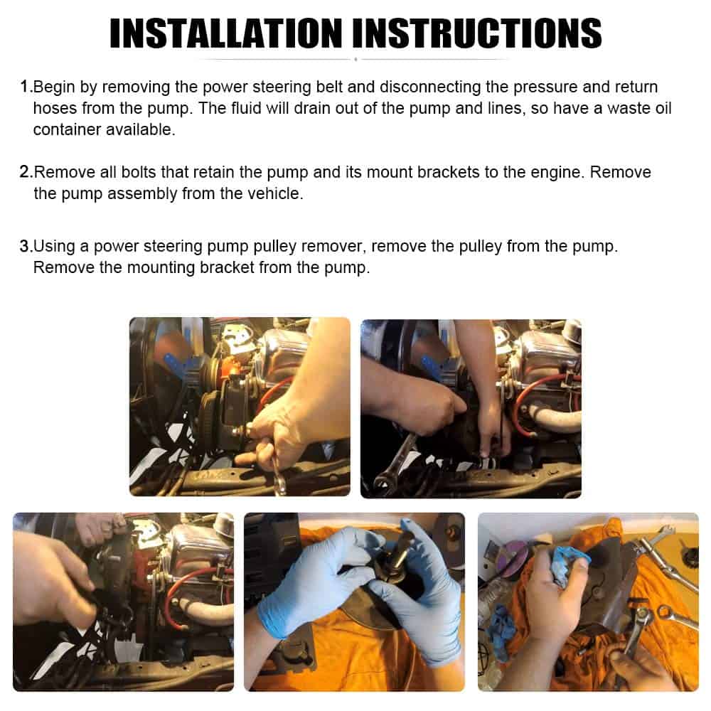 Bomba de dirección asistida PTNHZ Saginaw P Series 5/8" Eje - Imagen 6