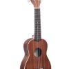 Ukulele Soprano Kala de caoba satinada con Ribete Blanco