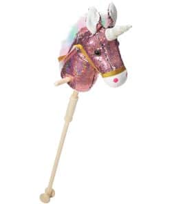 HollyHOME Caballito de Palo Unicornio de Lentejuelas Hecho