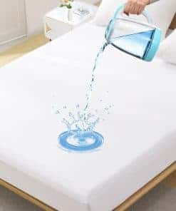 Protector de Colchón Impermeable Premium -Blanco