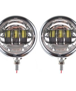 ZZJAUBI 4 1/2 Carcasa de Luz Antiniebla con Montaje Cromado