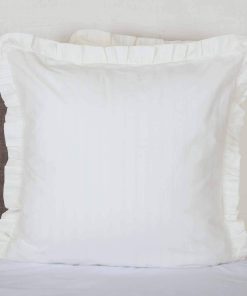 Funda de cojín cuadrada grande con volantes Emily de Piper