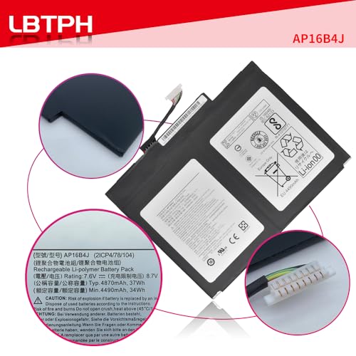 Batería de repuesto para portátil compatible LBtech AP16B4J - Imagen 4