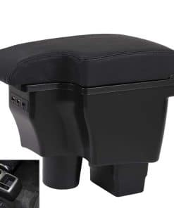 YJYWZH Doble Capa Reposabrazos para Mazda -Negro