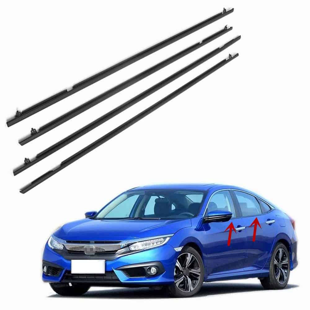 Autowell Sello de Ventana para Puerta de Honda Civic Sedan