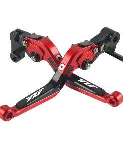 Juego de Palancas de Freno y Embrague Plegables -Rojo/Negro