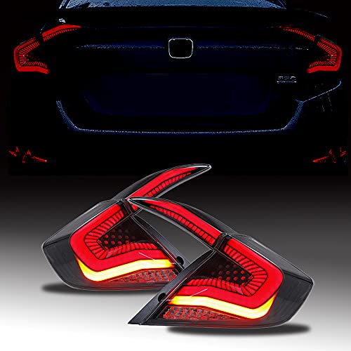 Luces traseras LED negras de Ingenuity Time para Honda
