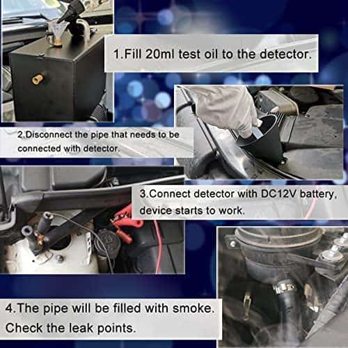 RTRHINOTUNING Probador de Humo Automotriz con Bomba de Aire - Imagen 8