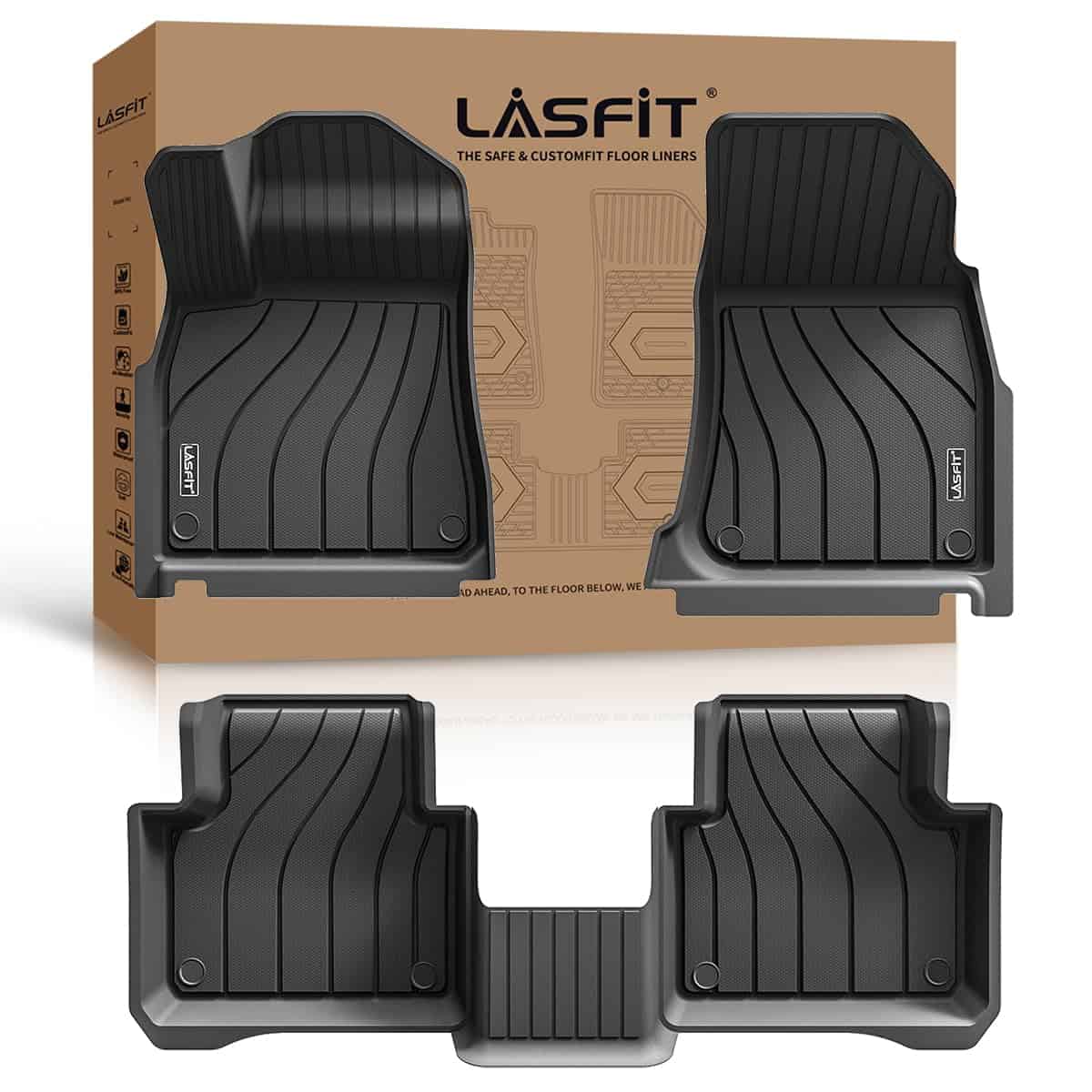 Tapetes para piso LASFIT para Porsche Cayenne 2019-2024,
