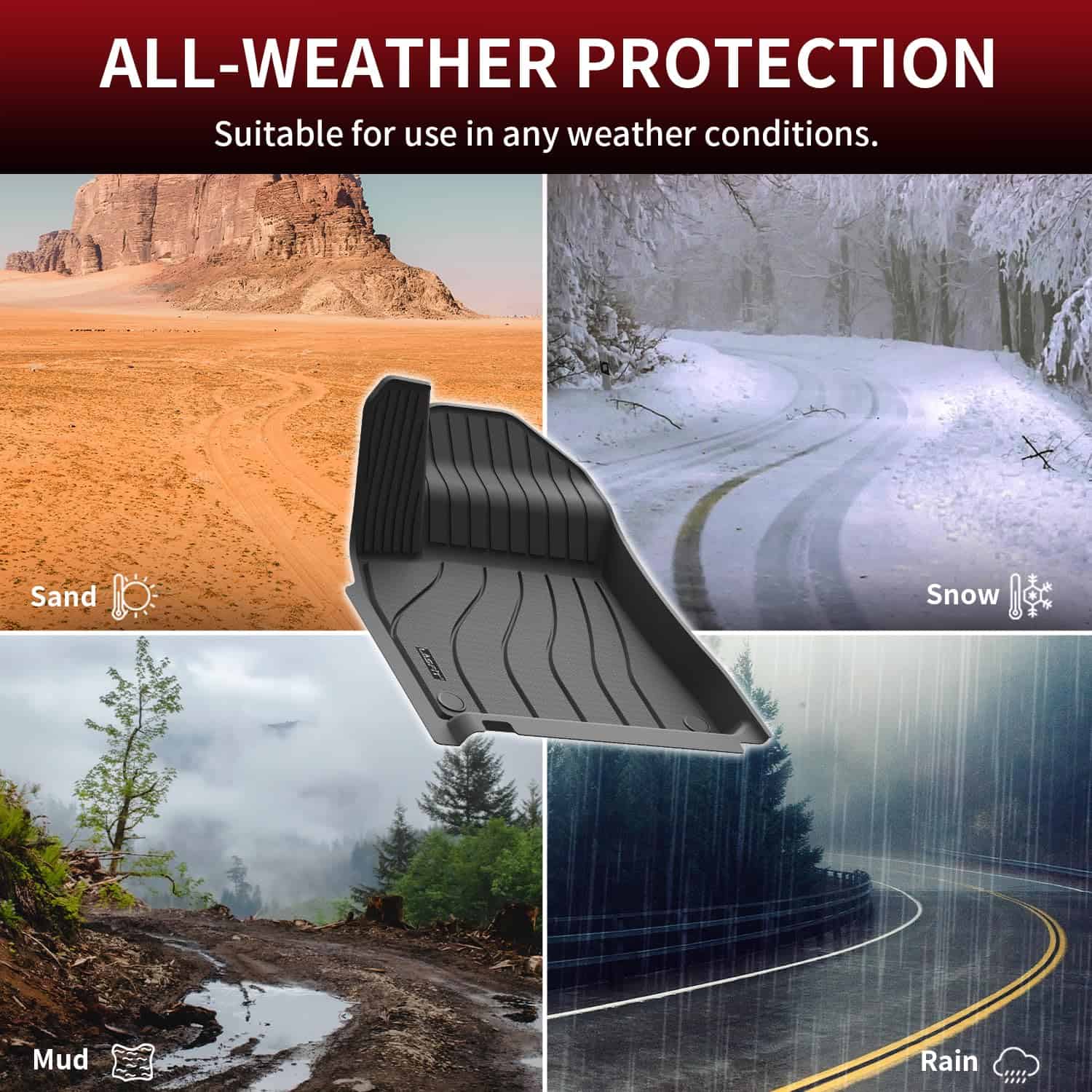 Tapetes para piso LASFIT para Porsche Cayenne 2019-2024, - Imagen 7