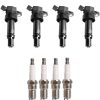 ENA Set de 4 Bobinas de Encendido con 4 Bujías de Iridio