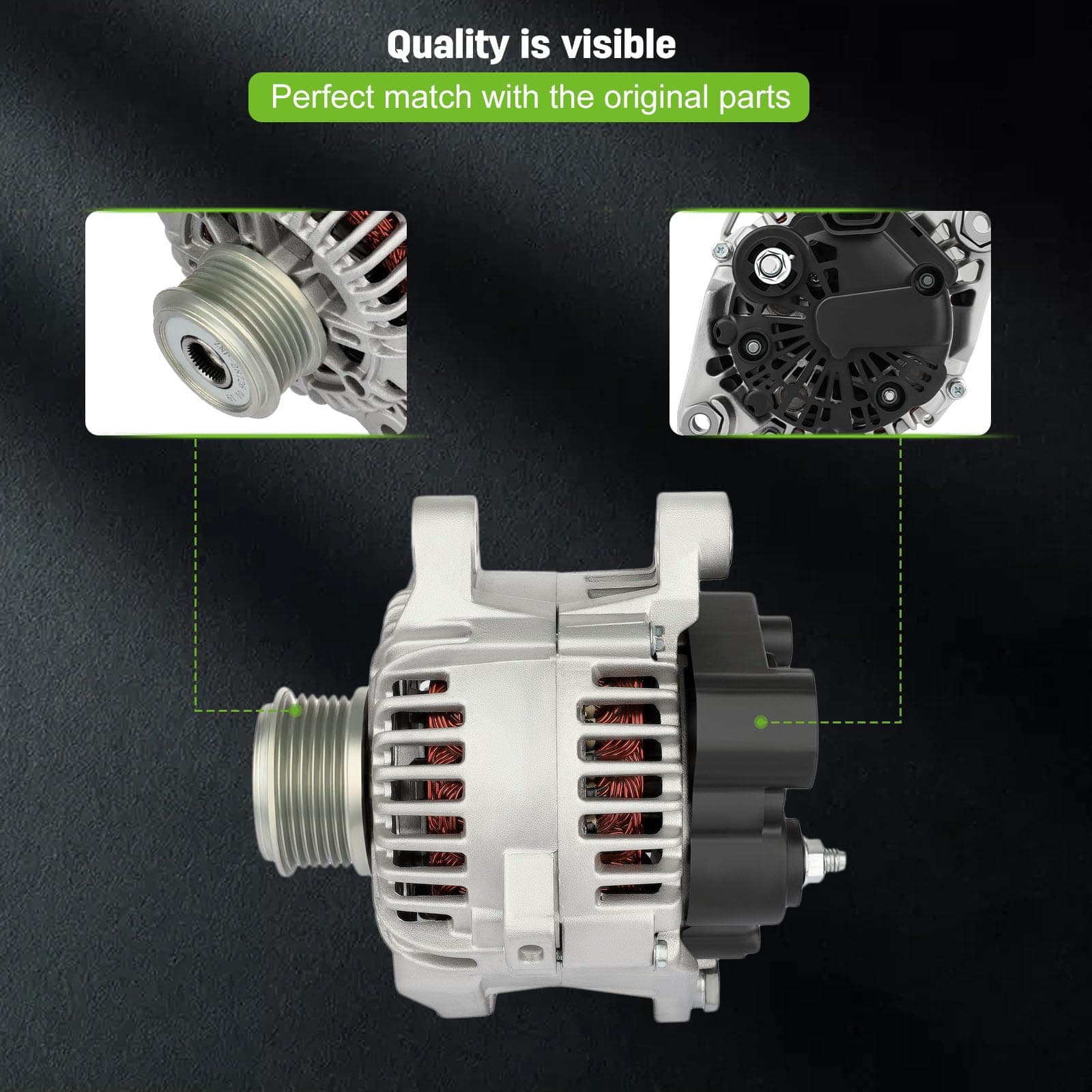 Alternador SCITOO 37300-2G150 Compatible con Hyundai Sonata - Imagen 4