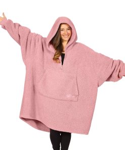 THE COMFY Teddy Bear Quarter-Zip | Manta portátil de forro