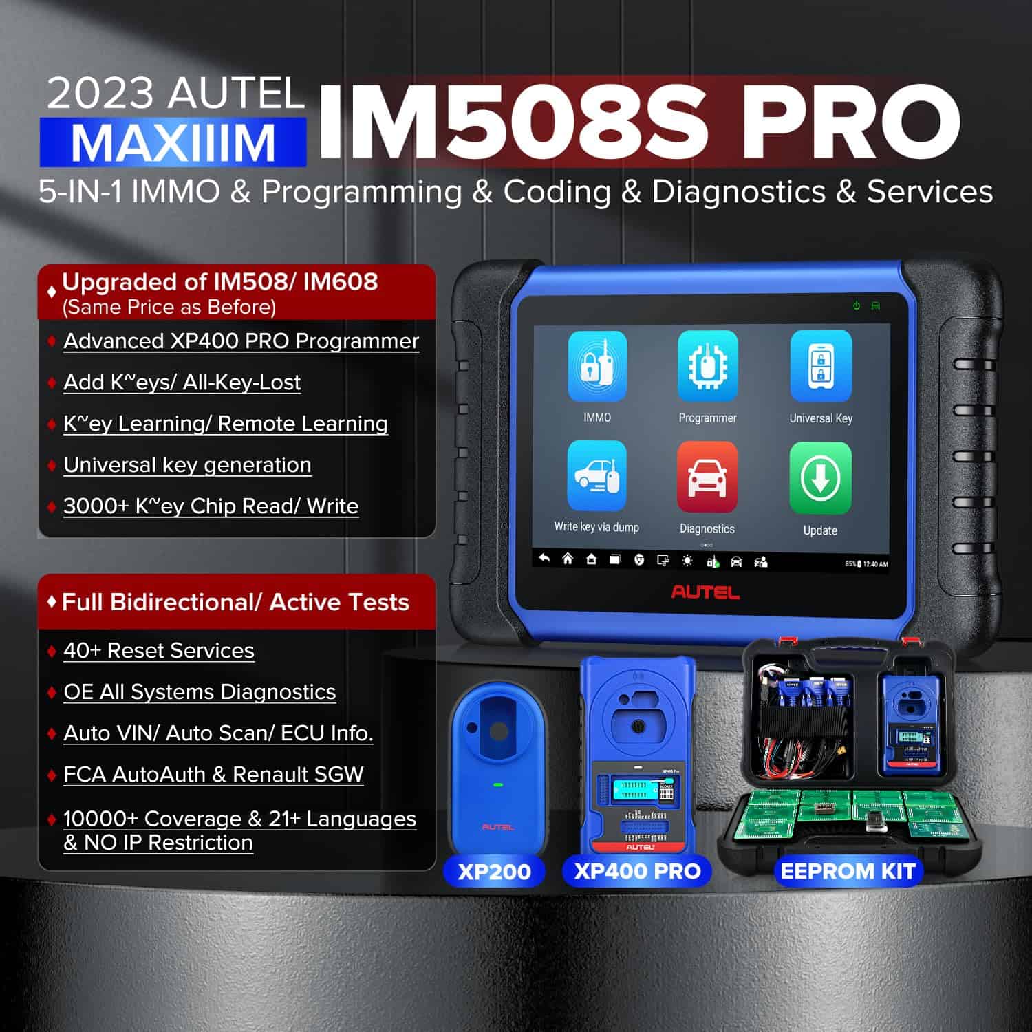 Autel MaxiIM IM508S PRO con XP400 PRO, Igual que IM608 Pro - Imagen 3