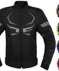 CHAQUETA DE MOTOCICLETA PARA HOMBRES CON REVESTIMIENTO CE