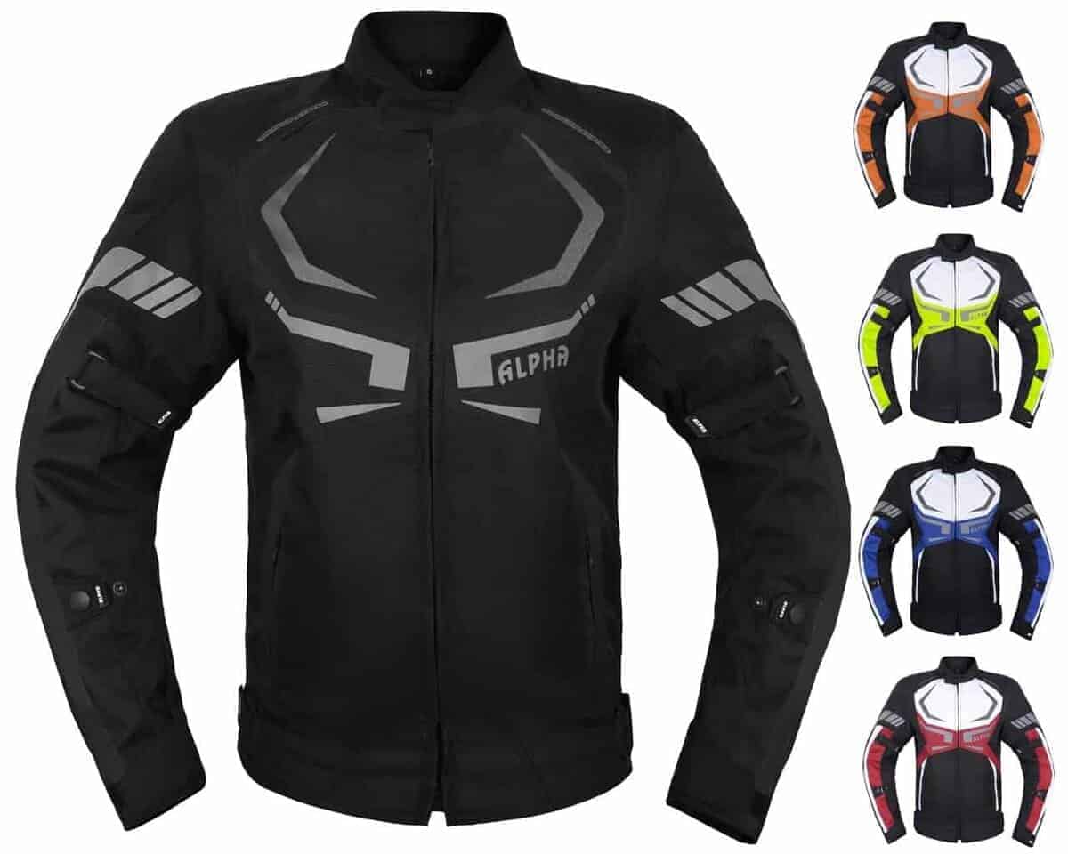 CHAQUETA DE MOTOCICLETA PARA HOMBRES CON REVESTIMIENTO CE