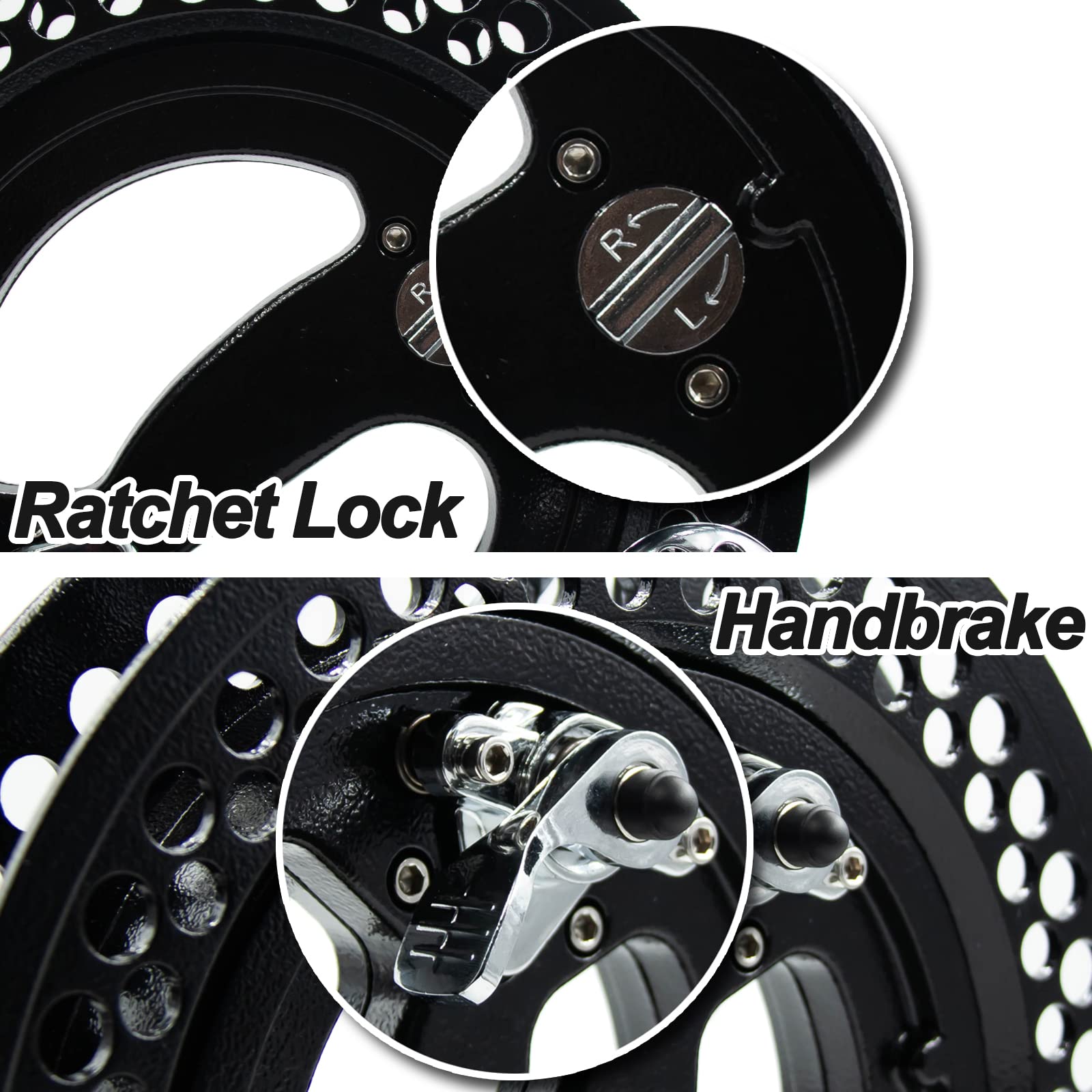 Carrete de Cometa Grande Profesional 9KM DWLIFE 10.6in con - Imagen 6