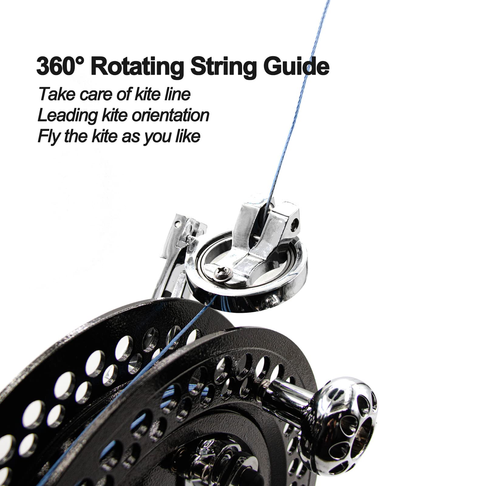 Carrete de Cometa Grande Profesional 9KM DWLIFE 10.6in con - Imagen 5