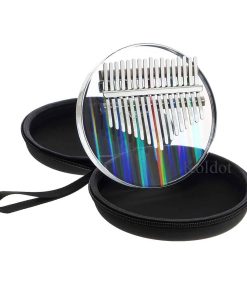 Kalimba pulgar en forma de arcoíris transparente de 17