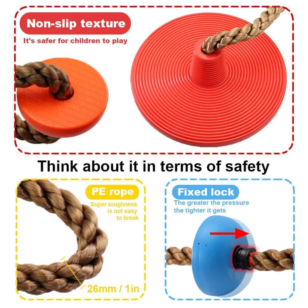 Columpio de Cuerda Unicam para Niños con Plataformas y - Imagen 3