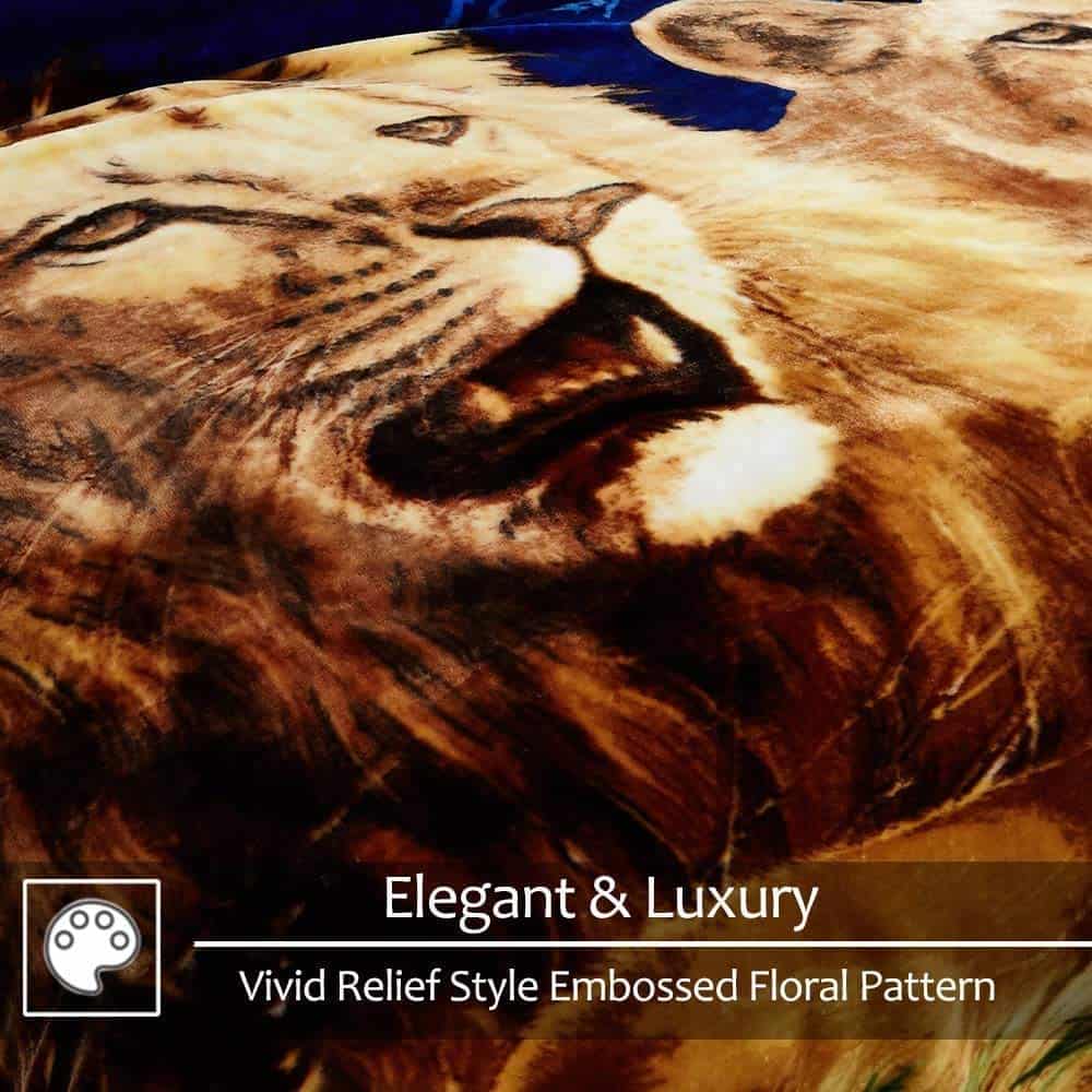 Manta de Felpa Falsa JYK Coreana 83" X 91", 5.7 LB - 2 - Imagen 6