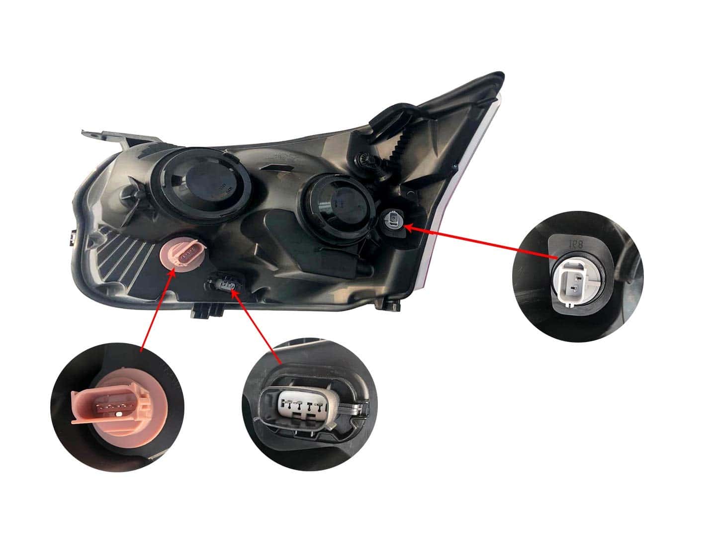 Recorte cromado del faro derecha del pasajero para - Imagen 5