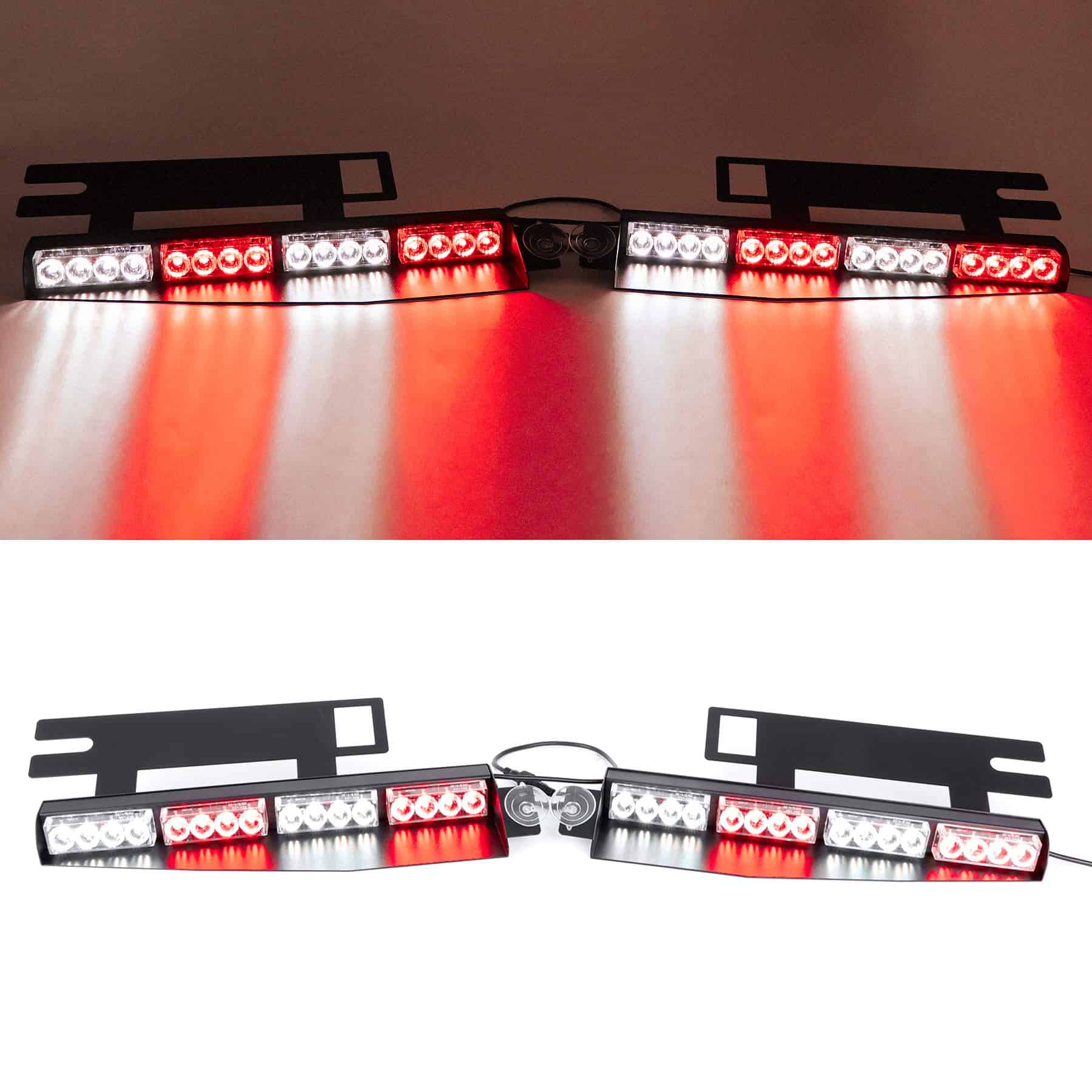 SMALLFATW Barra de luz estroboscópica de emergencia para