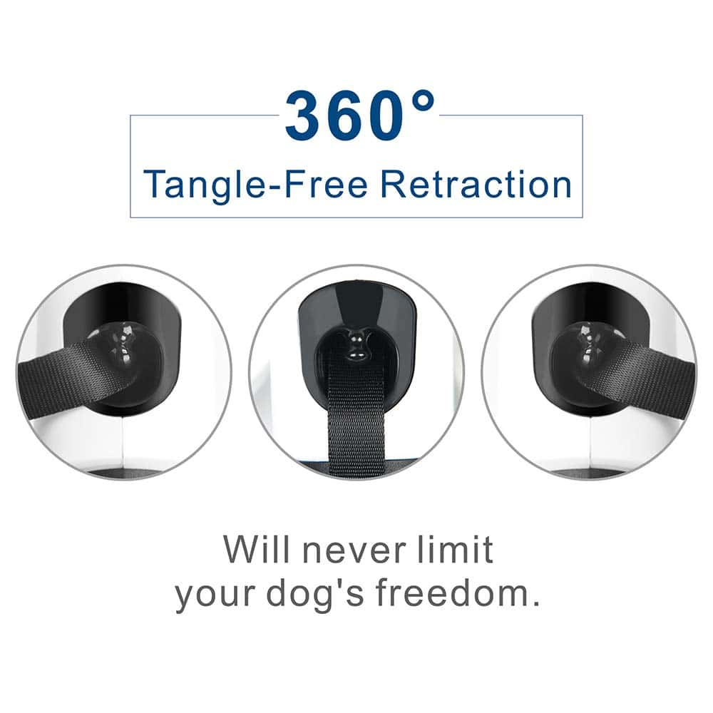 Correas retráctiles para perros MOWASS, 16 pies 360° sin - Imagen 5