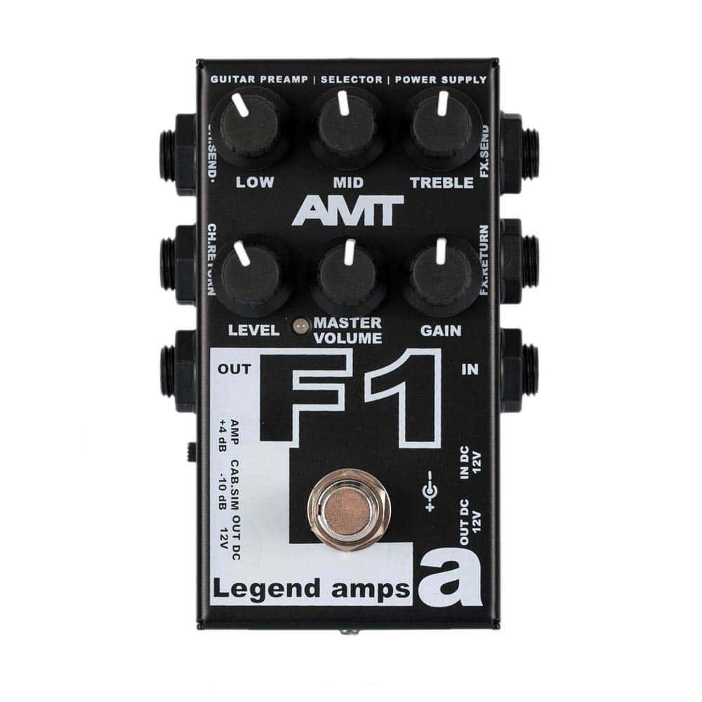 Pedal de Guitarra Preamp AMT Electronics F1 con Simulador
