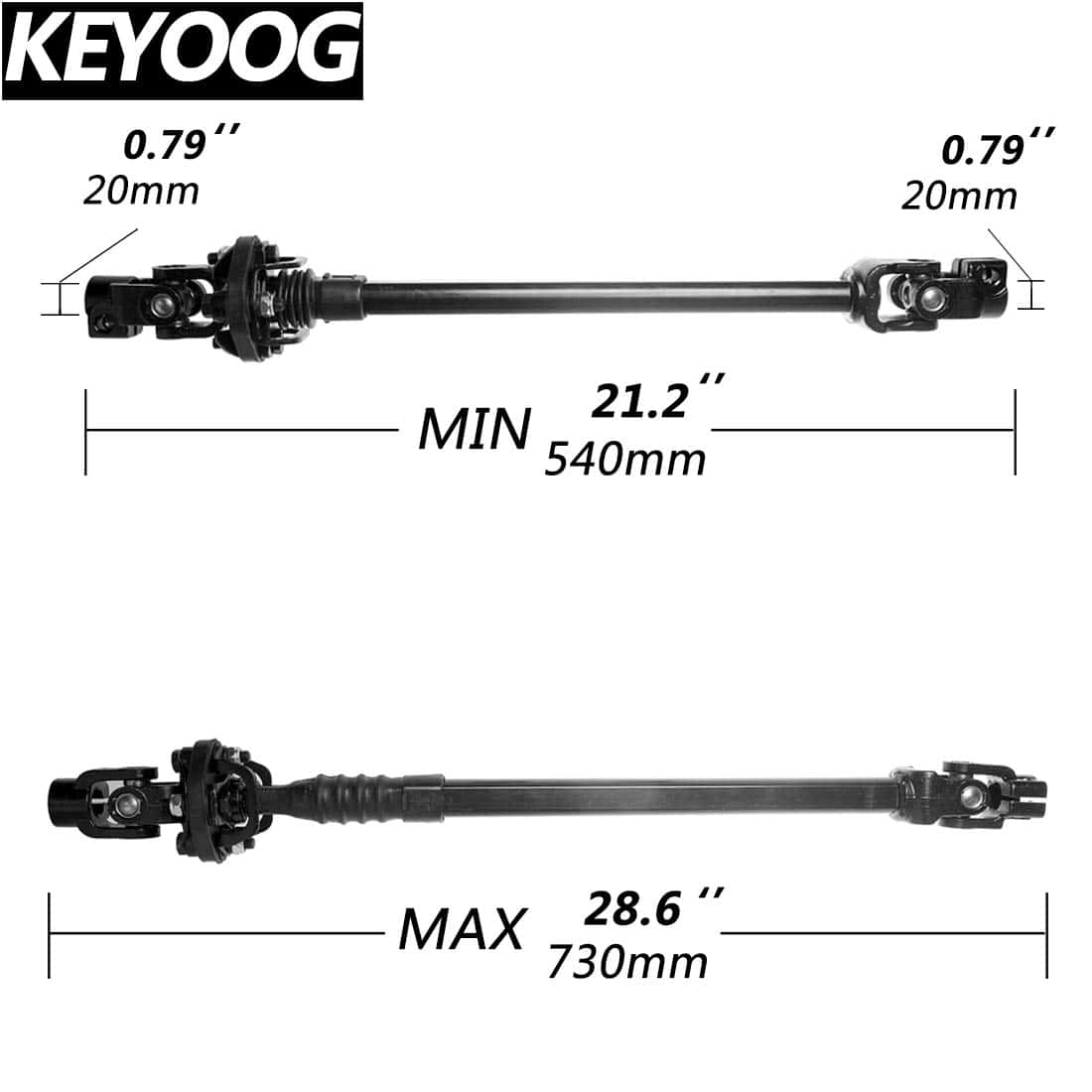 INTERMEDIO DEL EJE DE DIRECCIÓN DE KEYOOG (para 4WD - Imagen 8