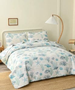 Juego de Edredón Hailea Ocean Tamaño Full/Queen Tema
