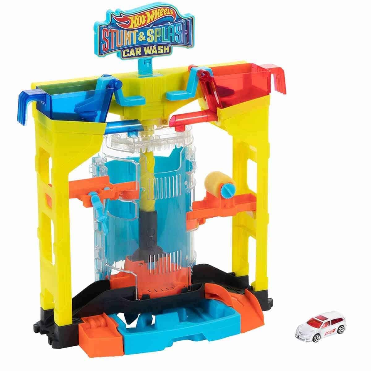 Juego de Lavado de Autos Hot Wheels Mattel Stunt & Splash