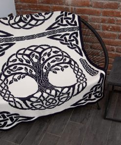 SAOL Manta de Cama con Diseño de Árbol de la Vida para