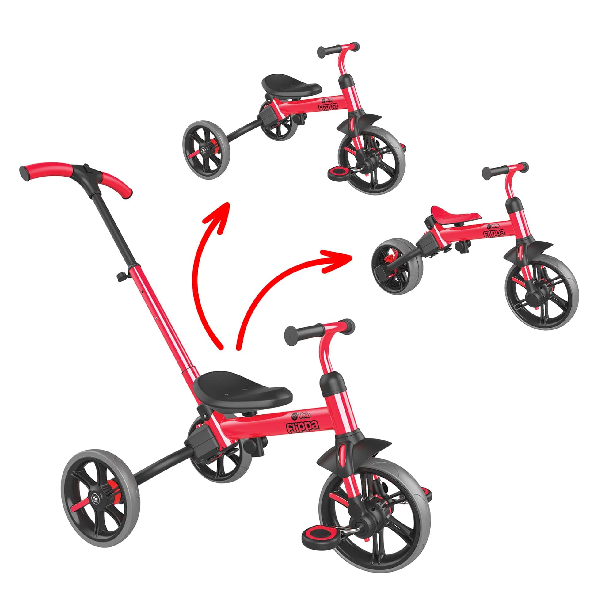 Yvolution 3 en 1 Triciclo para Niños Velo Flippa con Manija