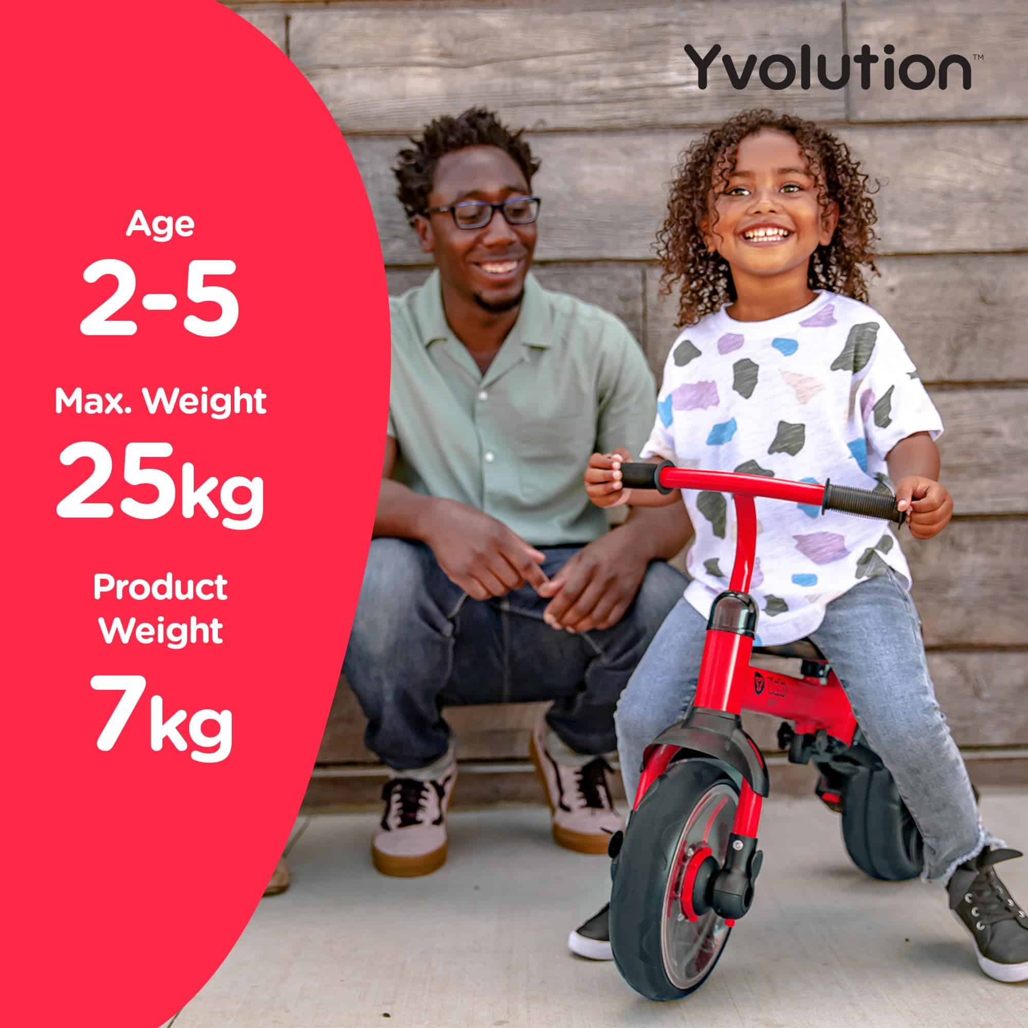 Yvolution 3 en 1 Triciclo para Niños Velo Flippa con Manija - Imagen 9