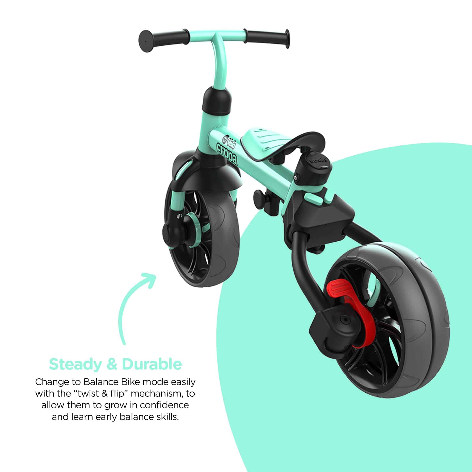 Triciclo Yvolution 3 en 1 Velo Flippa Toddler Triciclo Bici - Imagen 5