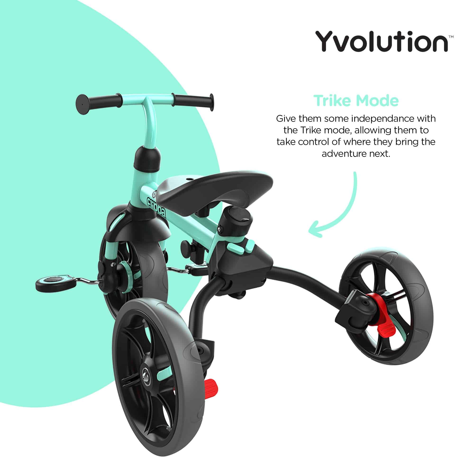 Triciclo Yvolution 3 en 1 Velo Flippa Toddler Triciclo Bici - Imagen 6