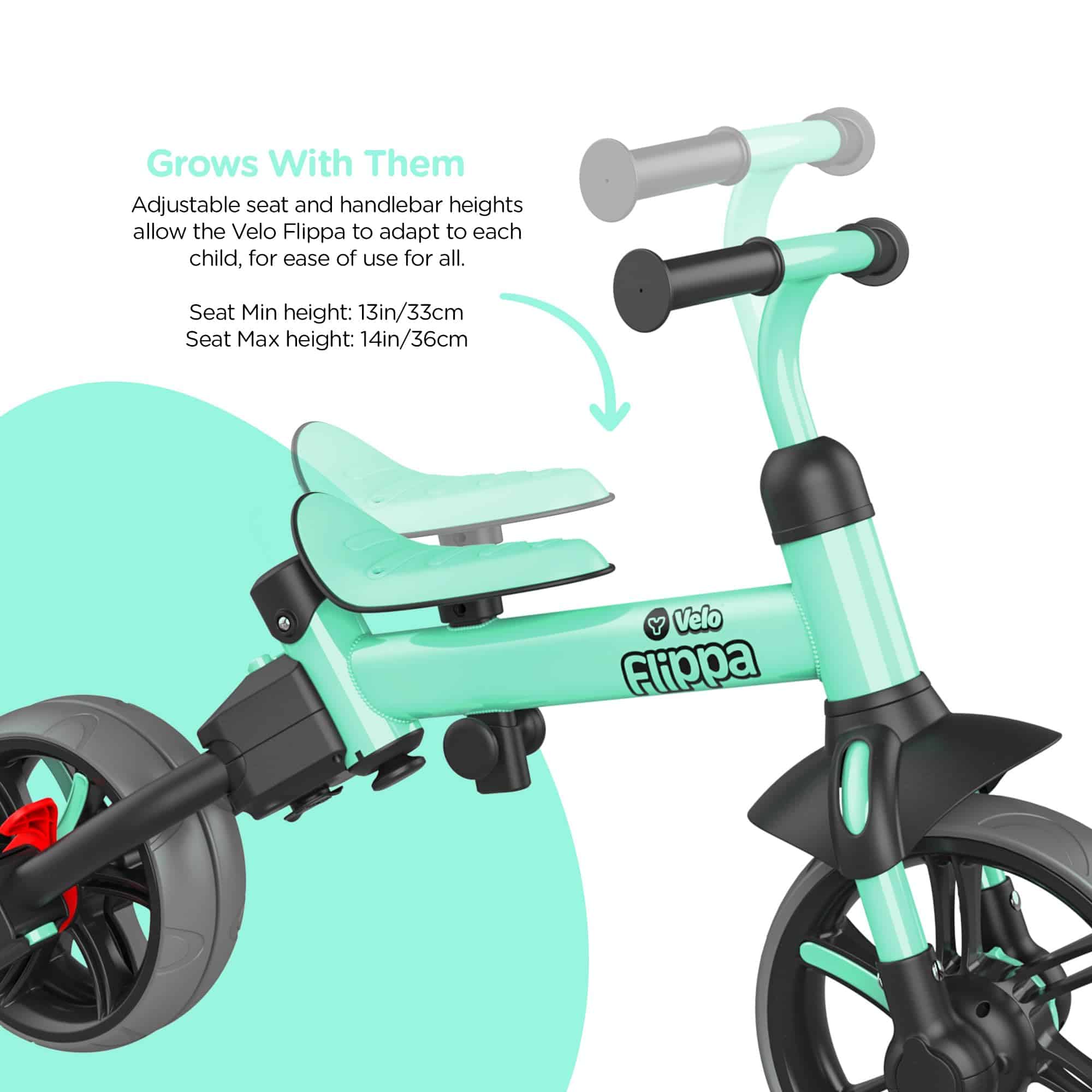 Triciclo Yvolution 3 en 1 Velo Flippa Toddler Triciclo Bici - Imagen 3