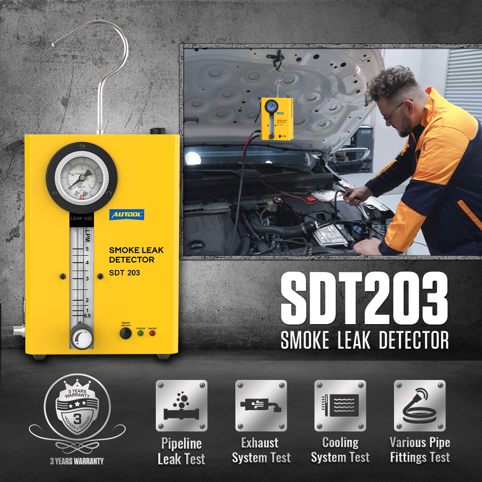 Máquina de Humo Detectora de Fugas de Vacío EVAP para - Imagen 3