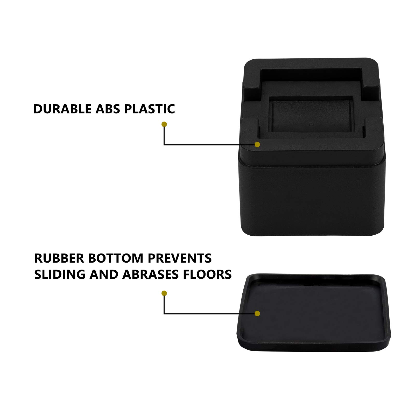 Elevadores de Cama BTSD-home de 3 o 6 Pulgadas, Resistentes - Imagen 4