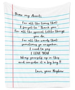 Manta de Franela ukebobo - Regalo de Sobrino a Tía, Manta